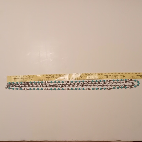 Sarah Coventry Long Blue & Silver Necklace for Women/Girls - Picture 6 of 6